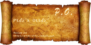 Pták Ottó névjegykártya