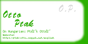 otto ptak business card